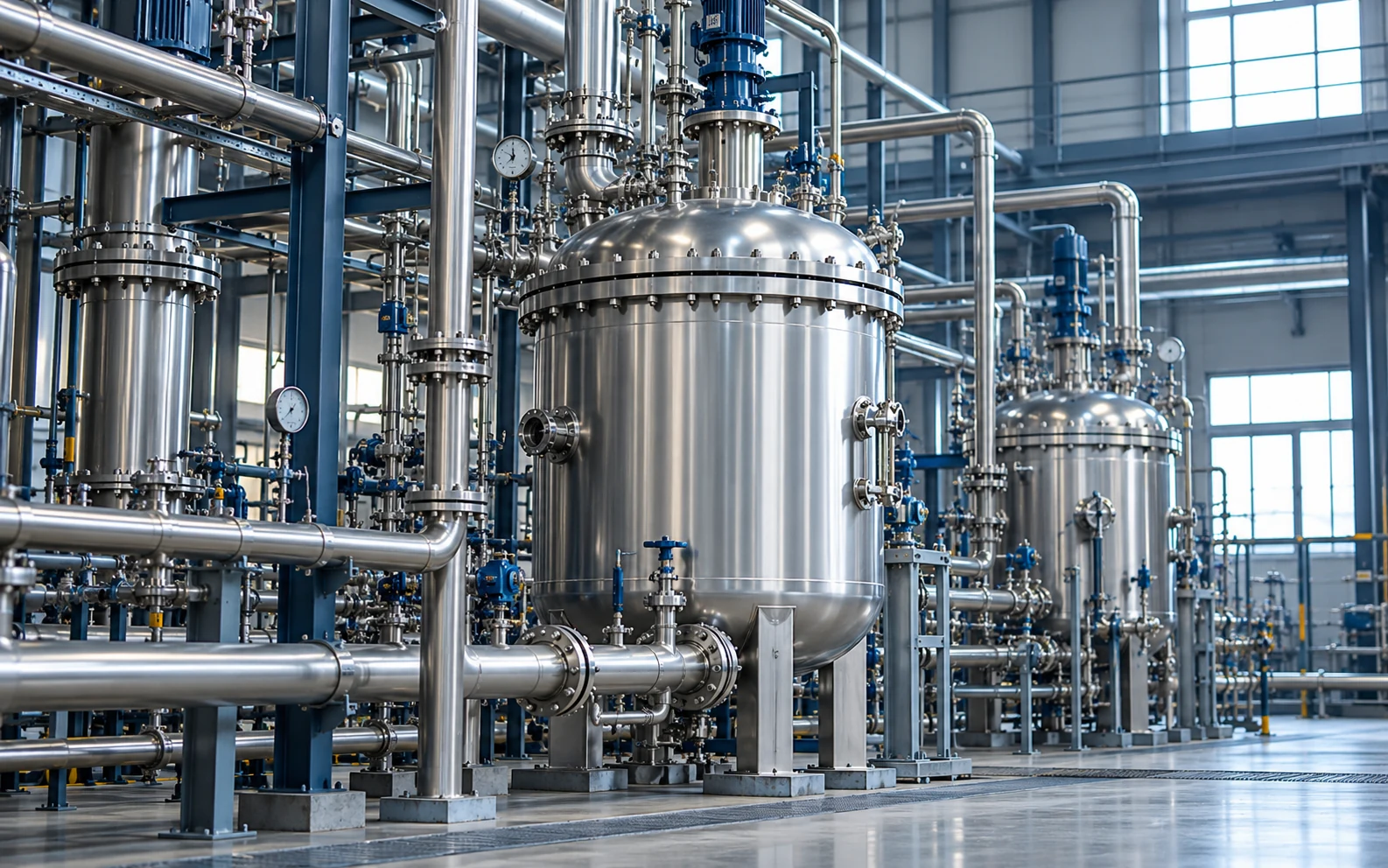 Illustrative chemical industry scene