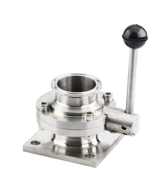 Square-Flange Clamp Butterfly Valve