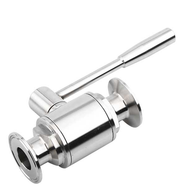 Stainless-Handle Clamp Ball Valve